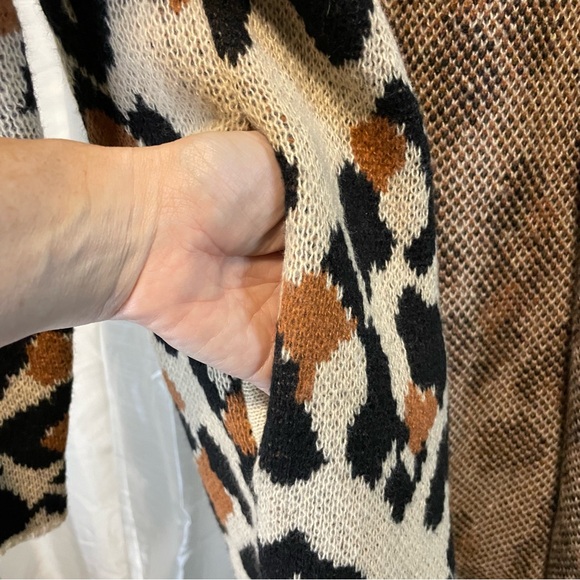 Knox Rose size Small leopard 🐆 print long cardigan with pockets - Picture 4 of 10